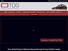 Tablet Screenshot of dentistry-kansas.com